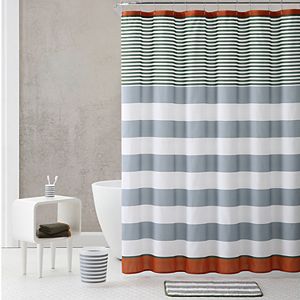 VCNY Stripe Shower Curtain & Accessories Bath Set