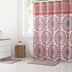 VCNY Phoebe Shower Curtain & Rug Bath Set