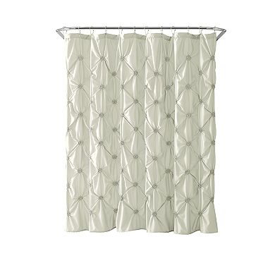 VCNY Floral Burst Microfiber Shower Curtain