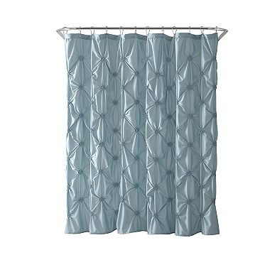 VCNY Floral Burst Microfiber Shower Curtain