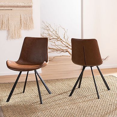 Safavieh Terra Mid-Century Modern Dining Chair 2-piece Set