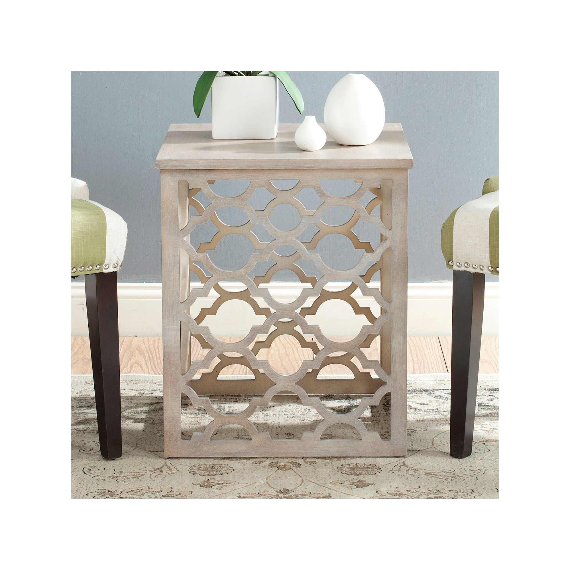 Safavieh Lonny Moroccan Motif End Table, Brown
