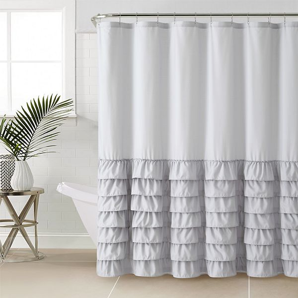 VCNY Melanie Ruffle Shower Curtain