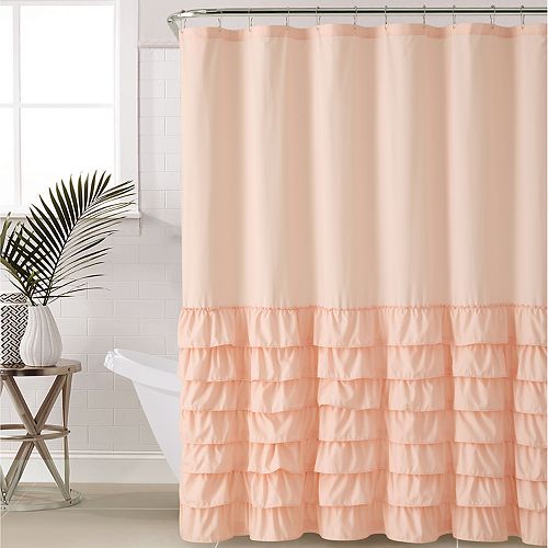 VCNY Melanie Ruffle Shower Curtain