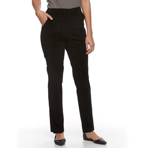 Petite Croft & Barrow® Pull-On Corduroy Pants