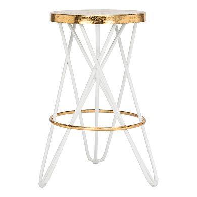 Safavieh Lorna Gold Finish Counter Stool