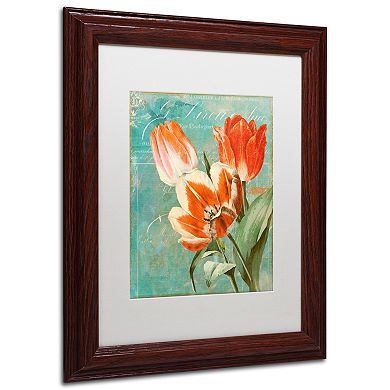 Trademark Fine Art Tulips Ablaze II Framed Wall Art