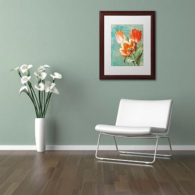 Trademark Fine Art Tulips Ablaze II Framed Wall Art