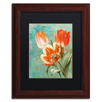Trademark Fine Art Tulips Ablaze II Framed Wall Art