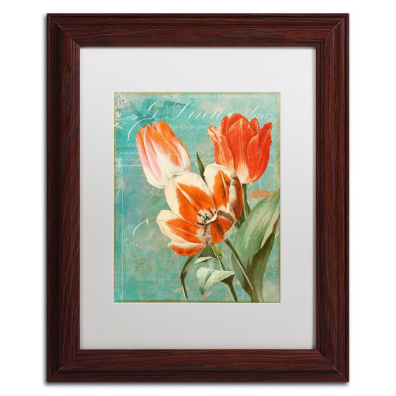 86277160 Trademark Fine Art Tulips Ablaze II Framed Wall Ar sku 86277160