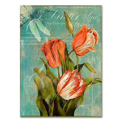 Trademark Fine Art Tulips Ablaze III Canvas Wall Art