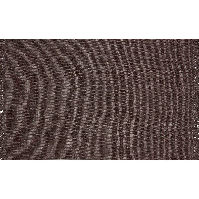 nuLOOM Natura Chunky Loop Solid Jute Rug, Brown, 6X9 Ft