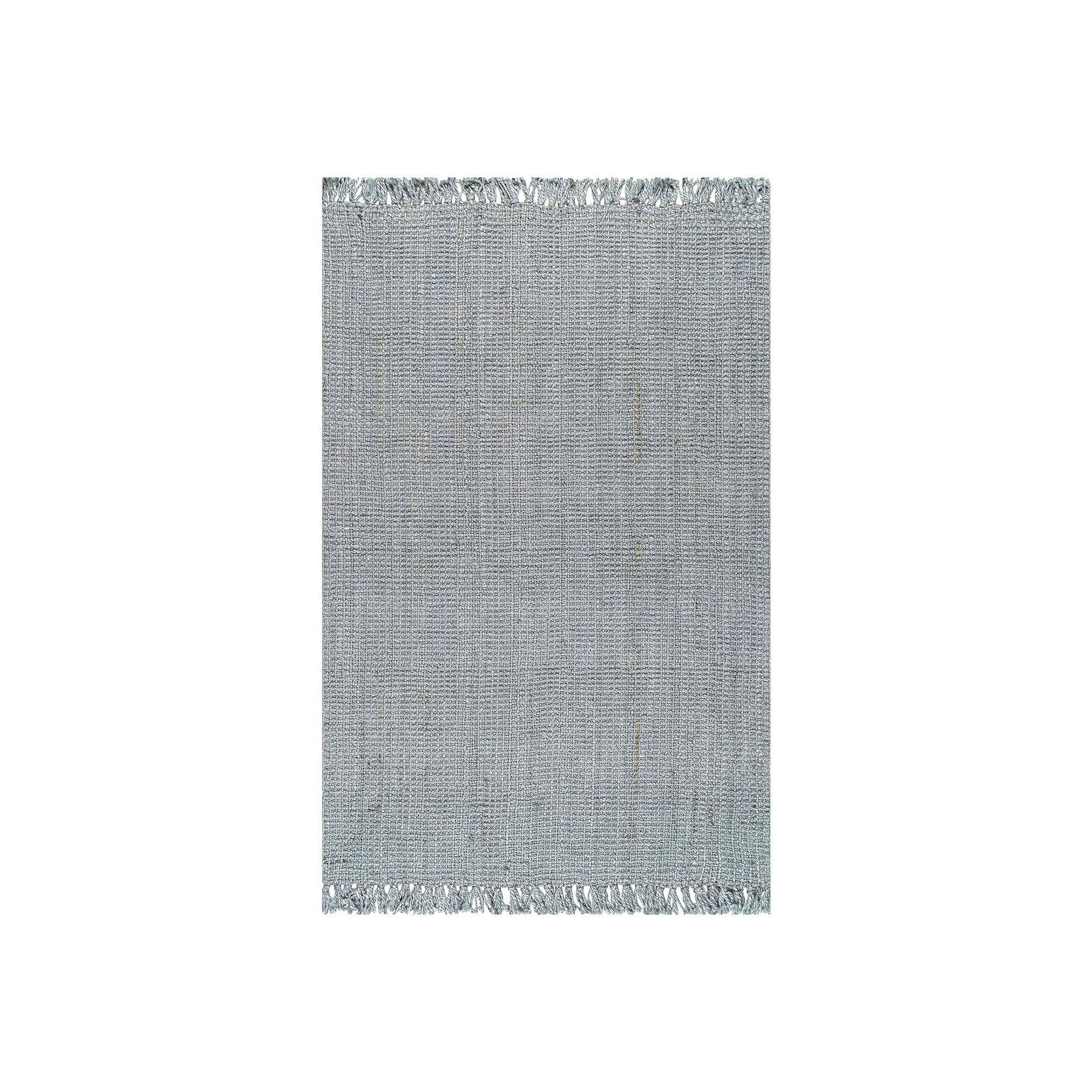 nuLOOM Daniela Farmhouse Chunky Jute Area Rug, Gray