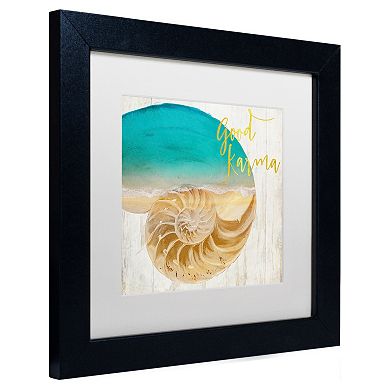 Trademark Fine Art Sea In My Hand Black Framed Wall Art