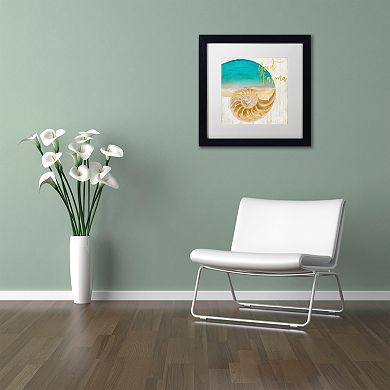 Trademark Fine Art Sea In My Hand Black Framed Wall Art