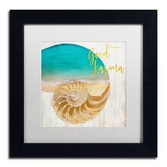 Trademark Fine Art Sea In My Hand Black Framed Wall Art