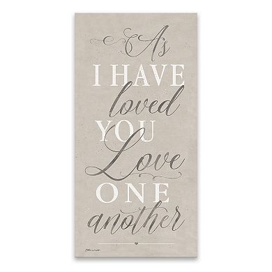 Artissimo Designs "As I Have Loved You" Canvas Wall Art