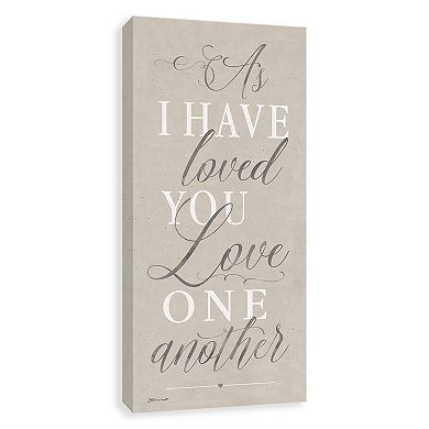 Artissimo Designs "As I Have Loved You" Canvas Wall Art