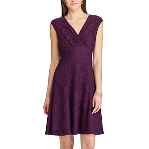 Women's Chaps Lace Fit & Flare Dress