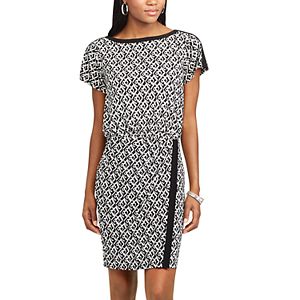 Women's Chaps Geometric Blouson Dress