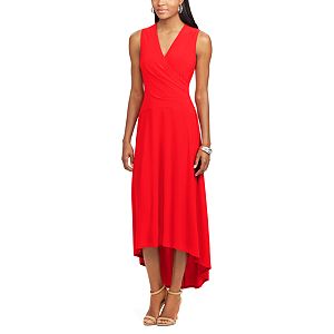Women's Chaps Surplice Jersey Dress