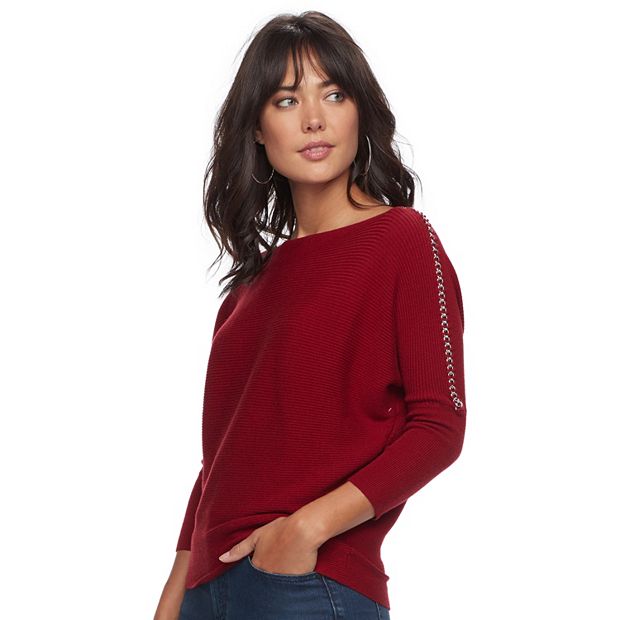 Ribbed Dolman Sweater