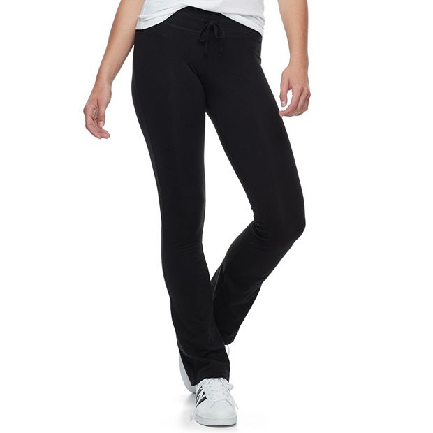 Women’s Champion Gray Yoga Pants Black trim Stretch Size M