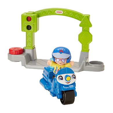 Fisher-Price Little People Stop & Go Police Motorcycle