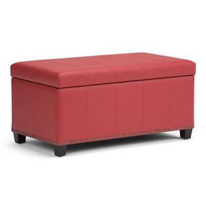Simpli Home Amelia Storage Ottoman Bench