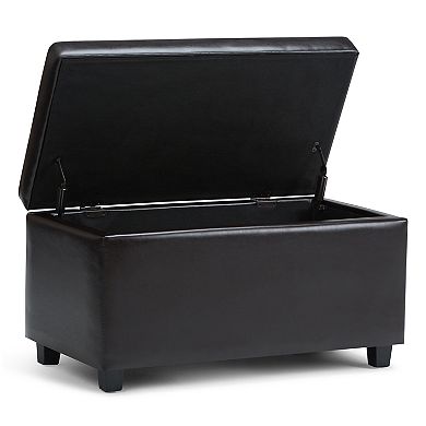 Simpli Home Darcy Storage Ottoman Bench