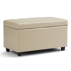 Simpli Home Darcy Storage Ottoman Bench