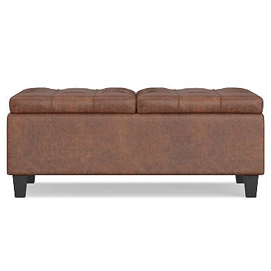 Simpli Home Ellis Coffee Table Storage Ottoman