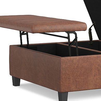 Simpli Home Ellis Coffee Table Storage Ottoman