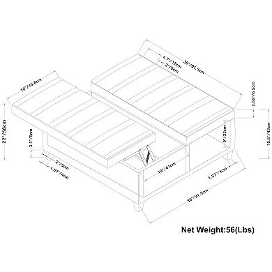 Simpli Home Ellis Storage Ottoman