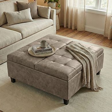 Simpli Home Harrison Coffee Storage Ottoman