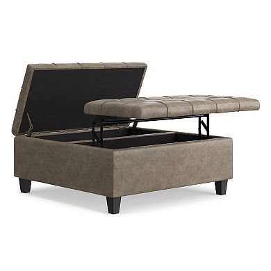 Simpli Home Harrison Coffee Storage Ottoman