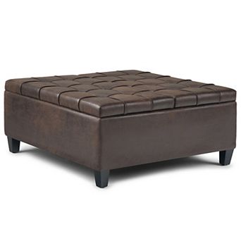Simpli Home Harrison Coffee Storage Ottoman