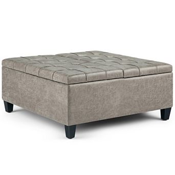 Simpli Home Harrison Coffee Storage Ottoman