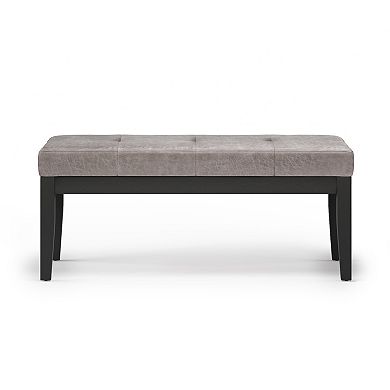 Simpli Home Lacey Tufted Ottoman Bench