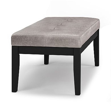 Simpli Home Lacey Tufted Ottoman Bench