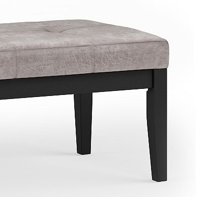 Simpli Home Lacey Tufted Ottoman Bench