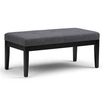 Simpli Home Lacey Tufted Ottoman Bench