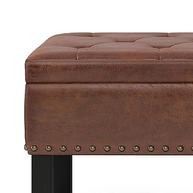 Simpli Home Lomond Storage Ottoman Bench