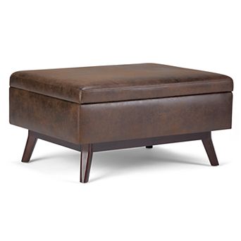 Simpli Home Coffee Table Storage Ottoman