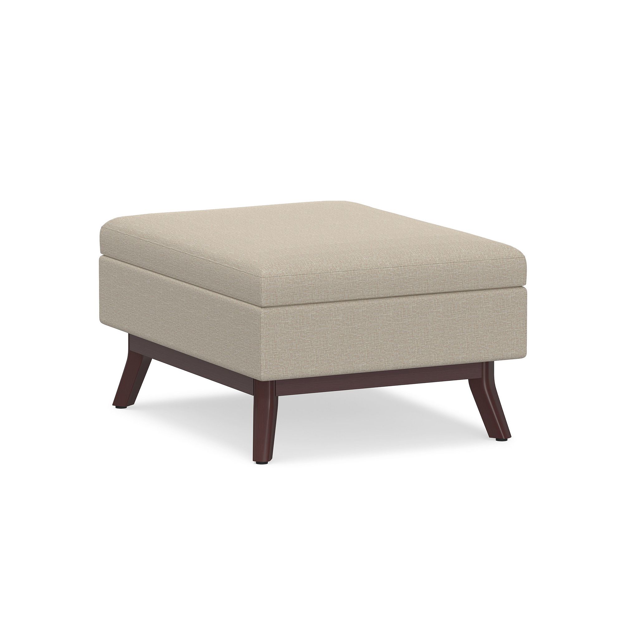Simpli Home Coffee Table Storage Ottoman, Natural
