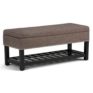 Simpli Home Radley Storage Ottoman Bench