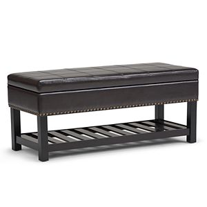 Simpli Home Radley Storage Ottoman Bench