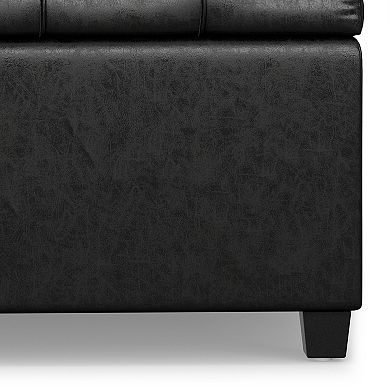 Simpli Home Sienna Storage Ottoman Bench