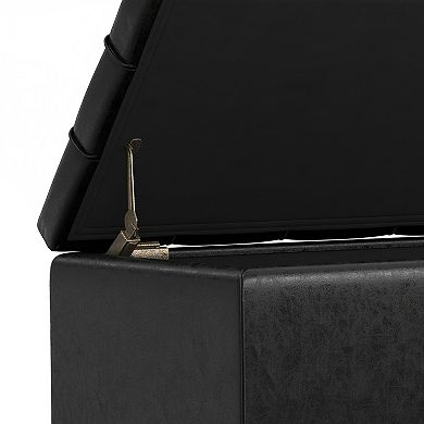 Simpli Home Sienna Storage Ottoman Bench