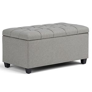 Simpli Home Sienna Storage Ottoman Bench